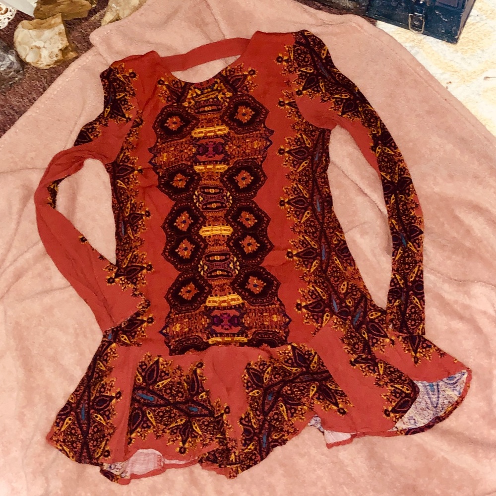 Free People Printed Tunic Top!